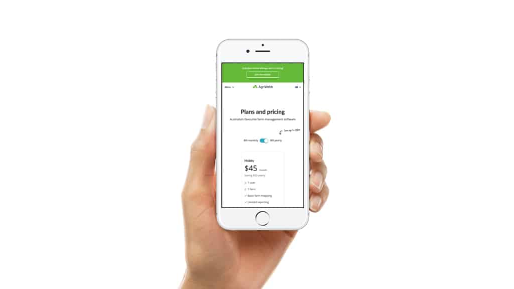 Farm management software dashboard displaying crop monitoring and agricultural data analytics interface